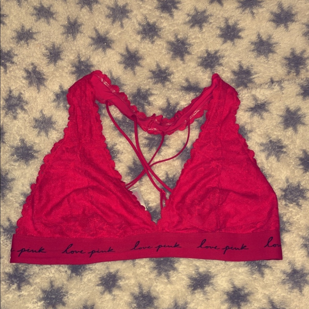 Red bralette